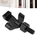 Stainless Steel Adjustable Portable Door Security Lock Travel Door Entry Safety Lock for Home Hotel Apartment College Dorm Black
