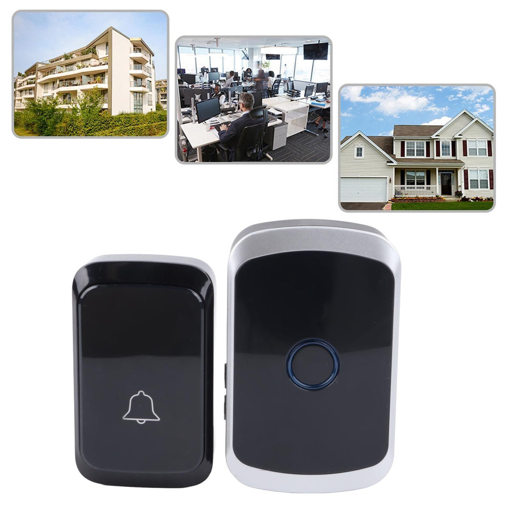 Wireless Doorbell Stable Signal Direct Current ABS Easy To Install Battery Powered Doorbell for Room