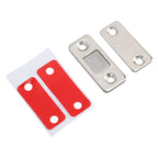 8 Pack Magnetic Door Catch Ultra Thin Door Latch Adhesive Stainless Steel 2 Way Installation Cabinet Closer for Kitchen