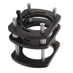 Trimming Machine Router Lift Table Base Aluminum Alloy Router Lift System with 4 Jaw Clamping Black