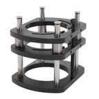 Trimming Machine Router Lift Table Base Aluminum Alloy Router Lift System with 4 Jaw Clamping Black