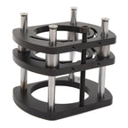 Trimming Machine Router Lift Table Base Aluminum Alloy Router Lift System with 4 Jaw Clamping Black