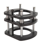 Trimming Machine Router Lift Table Base Aluminum Alloy Router Lift System with 4 Jaw Clamping Black