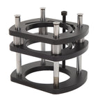 Trimming Machine Router Lift Table Base Aluminum Alloy Router Lift System with 4 Jaw Clamping Black