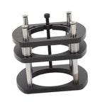 Trimming Machine Router Lift Table Base Aluminum Alloy Router Lift System with 4 Jaw Clamping Black