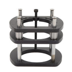Trimming Machine Router Lift Table Base Aluminum Alloy Router Lift System with 4 Jaw Clamping Black