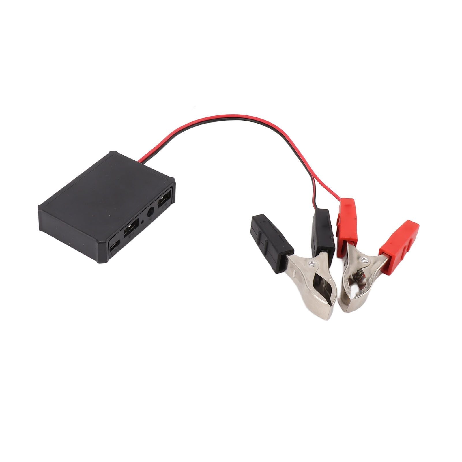 12V to 24V Crocodile Clip Support Fast Charging USB Voltage Regulator Clip for Phone Camera