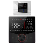 Smart Thermostat Color Display Touch Screen Digital Underfloor Heating Thermostat for Home Steam Room Black