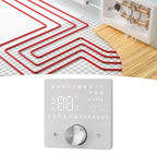 Smart Digital Thermostat LCD Color Display Precise Control Intelligent Temperature Controller White