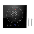 Wireless Smart Thermostat for Home Accurate Programmable Thermostat Wall Mounted Boiler Thermostat AC95‑240V Square Black