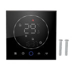 Wireless Smart Thermostat for Home Accurate Programmable Thermostat Wall Mounted Boiler Thermostat AC95‑240V Square Black