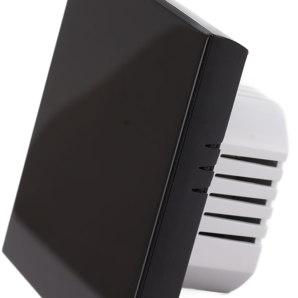 Wireless Smart Thermostat for Home Accurate Programmable Thermostat Wall Mounted Boiler Thermostat AC95‑240V Square Black