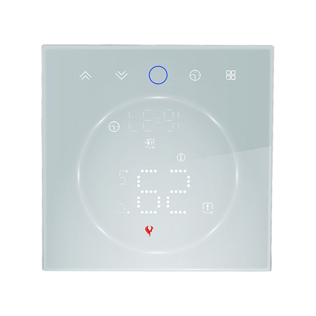 LED Smart Thermostat 7 Day Programmable Smart Wireless Home Thermostat Controller Panel for Electric Heating AC95‑240V White