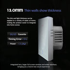 LED Smart Thermostat 7 Day Programmable Smart Wireless Home Thermostat Controller Panel for Electric Heating AC95‑240V White