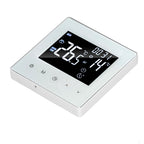 Digital Thermostat Screen Programmable Home Thermostat with 3 Meter Sensor Line for Electric Floor Heating Home Hotel Office AC90‑240V White Without WiFi