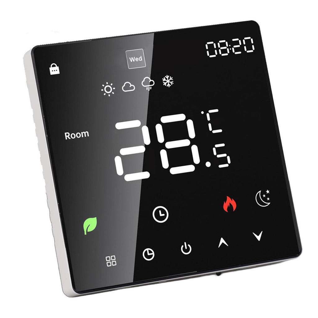 3A Digital Thermostat with LCD Display Smart Programmable Thermostat with Touchscreen Hydronic Boiler Thermostat AC 90V‑240V WiFi