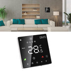 3A Digital Thermostat with LCD Display Smart Programmable Thermostat with Touchscreen Hydronic Boiler Thermostat AC 90V‑240V Without WiFi