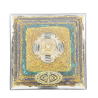 Crystal Pyramid Energy Generator Orgone Pyramid for Positive Energy Desktop Decoration Stress Reduce Healing Meditation Attract Wealth Lucky 6cm