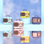 Cute Retro Bluetooth Speaker Mini Luggage Mini Speaker Creative Vintage Lovely Small Speaker Green