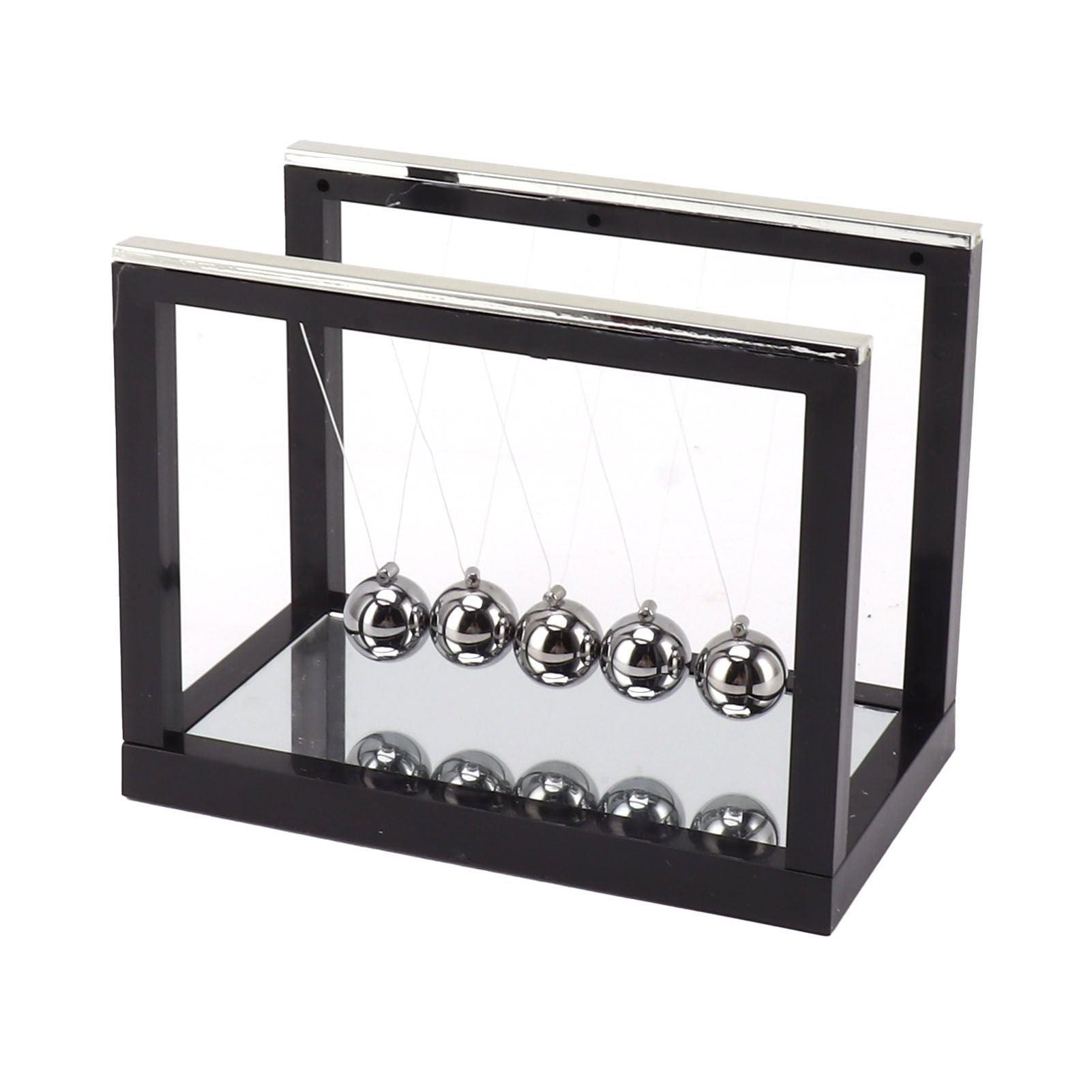 Newton Cradle Balance Balls Stainless Steel Balance Balls Bottom Mirror Stress Reliefswing Balls Desktop Decoration Toy