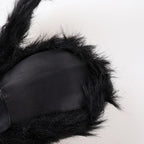 Giant Fake Spider Lifelike Halloween Posable Black Soft Hairy Fake Spiders Scary Decorations for Yard Home 125cm