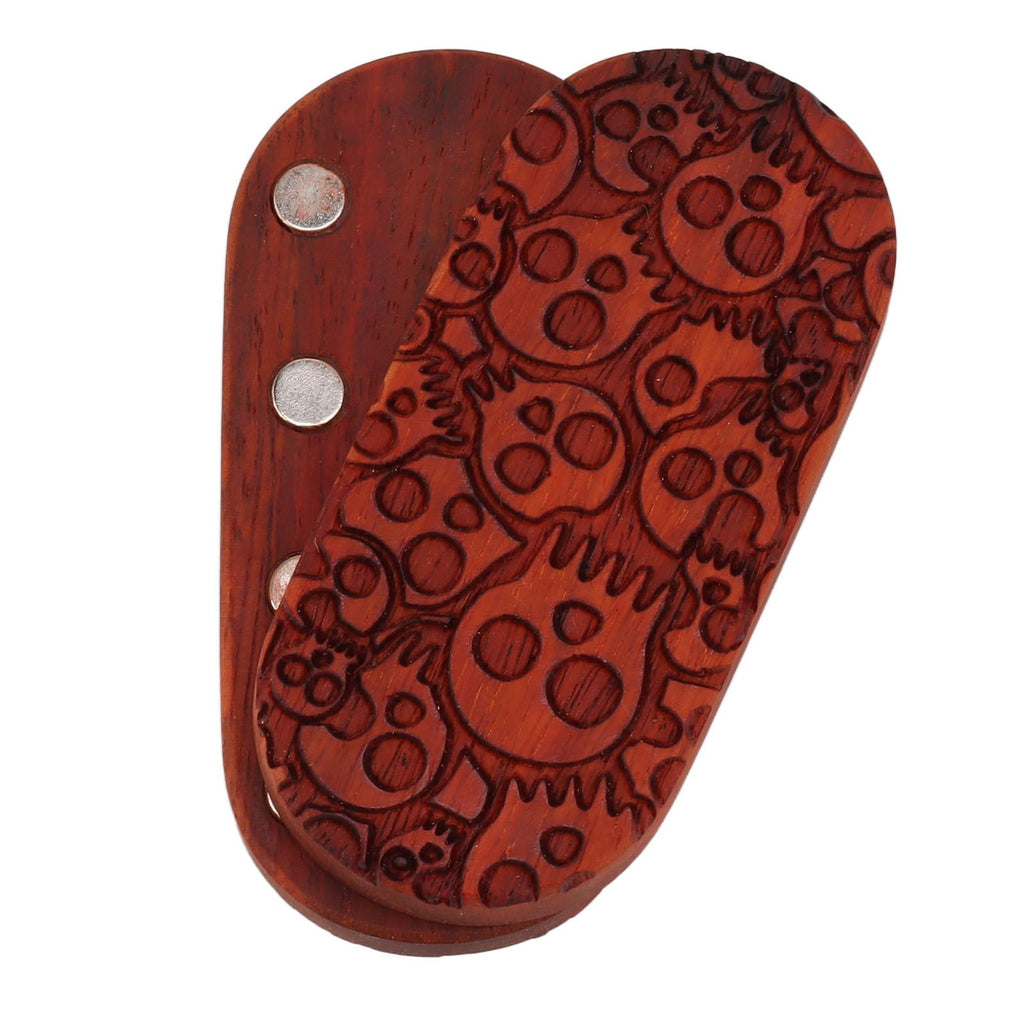 Magnet Finger Stress Relief Slider Wood Finger Stress Relief Toy Wooden Decompression Toy Multi Skeleton Head