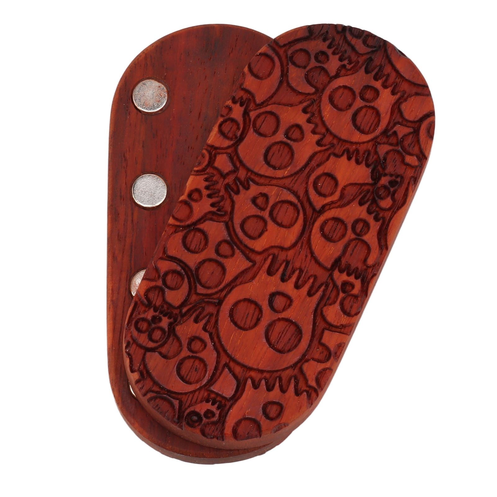 Magnet Finger Stress Relief Slider Wood Finger Stress Relief Toy Wooden Decompression Toy Multi Skeleton Head
