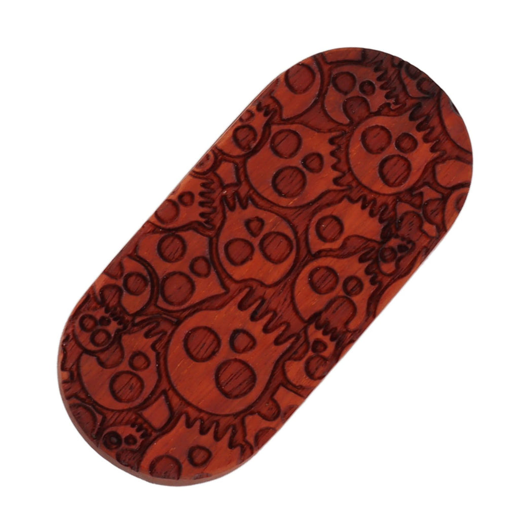 Magnet Finger Stress Relief Slider Wood Finger Stress Relief Toy Wooden Decompression Toy Multi Skeleton Head