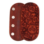Magnet Finger Stress Relief Slider Wood Finger Stress Relief Toy Wooden Decompression Toy Multi Skeleton Head