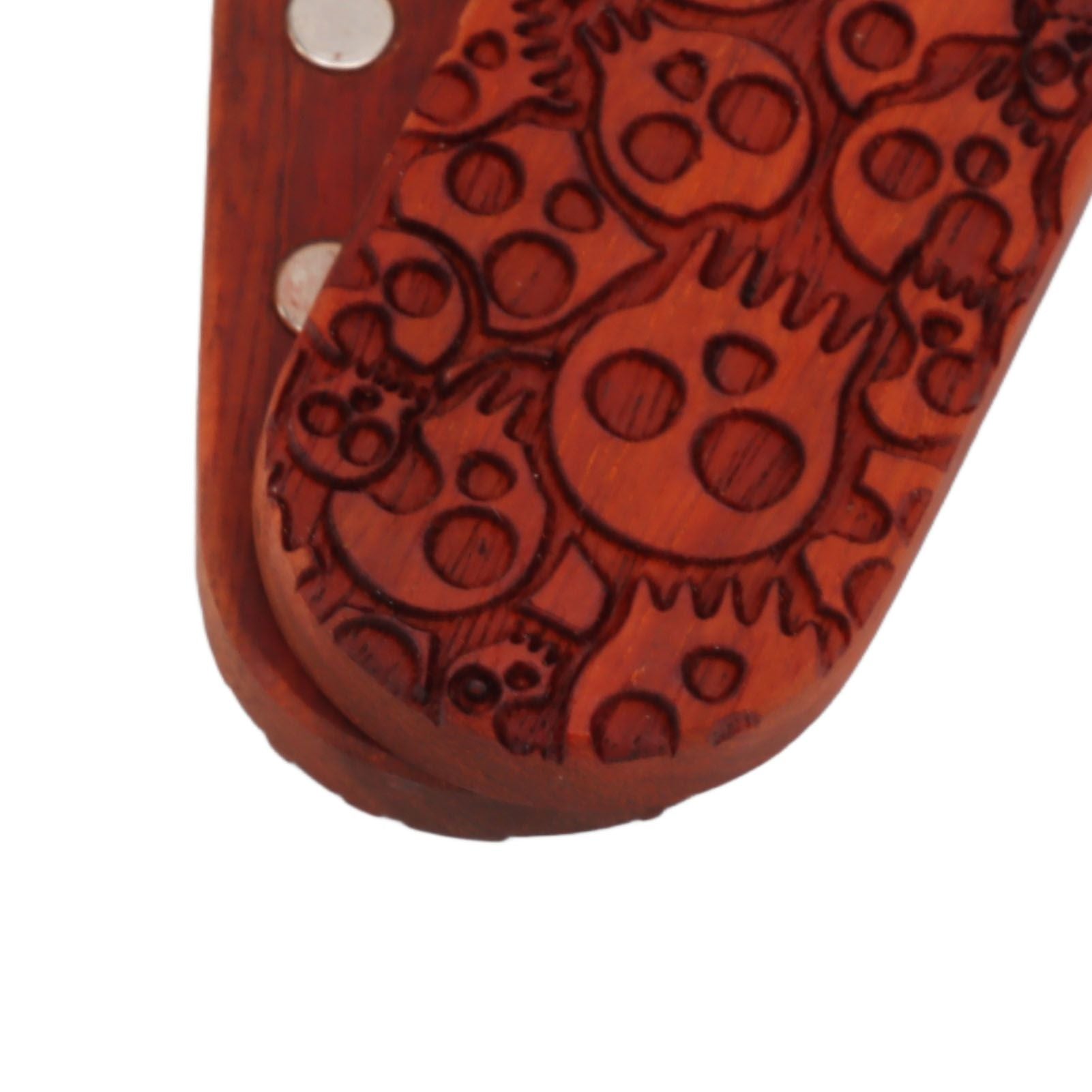 Magnet Finger Stress Relief Slider Wood Finger Stress Relief Toy Wooden Decompression Toy Multi Skeleton Head