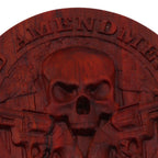 Magnetic Push Slider Stress Relief Handmade Rosewood Crafted Rotating Fidget Toys for ADHD Skull