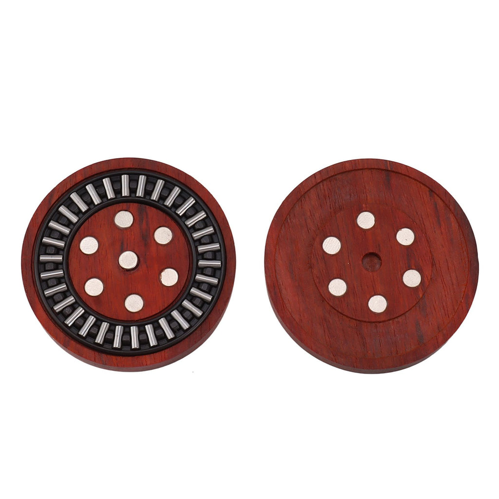 Magnetic Push Slider Stress Relief Handmade Rosewood Crafted Rotating Fidget Toys for ADHD juvenile