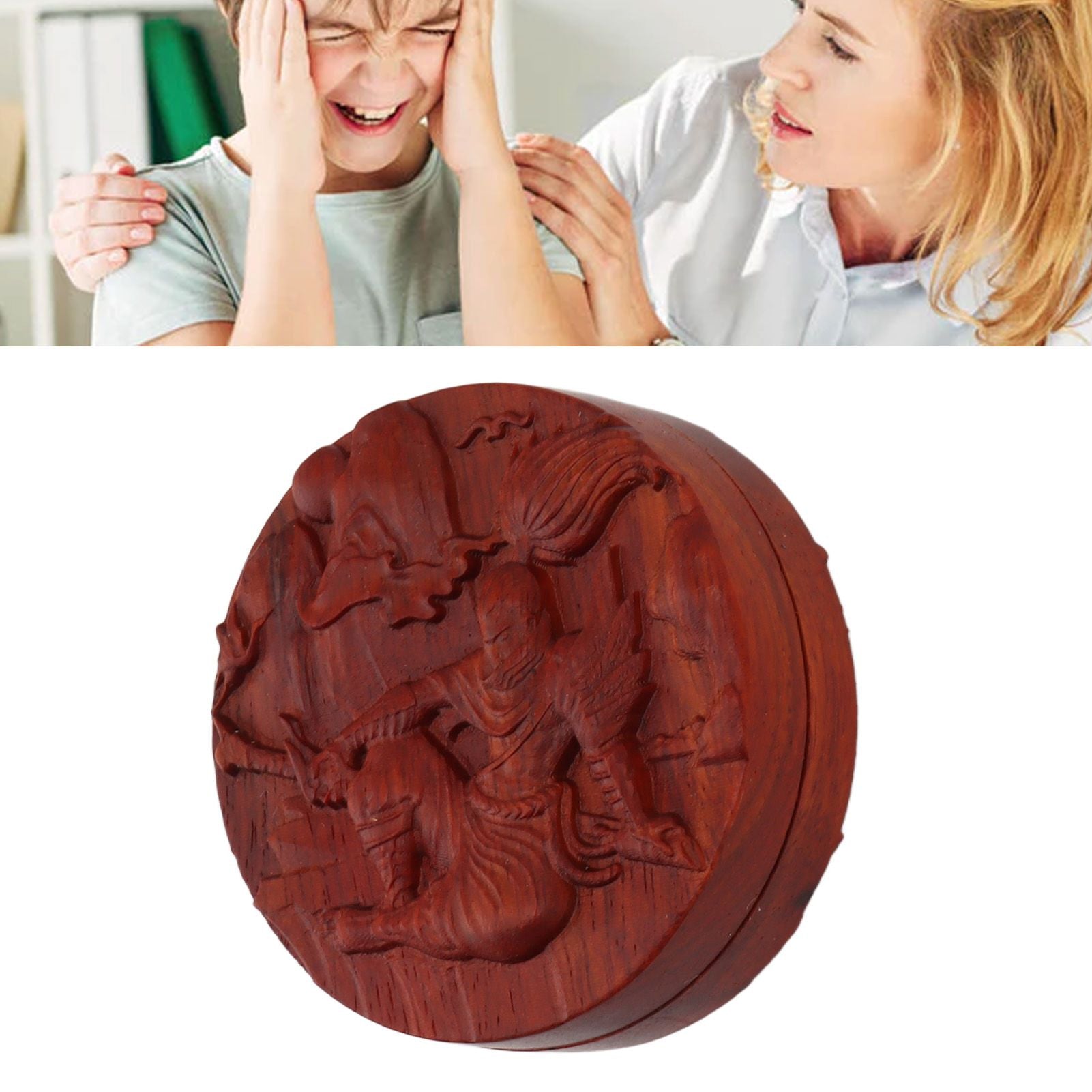 Magnetic Push Slider Stress Relief Handmade Rosewood Crafted Rotating Fidget Toys for ADHD juvenile