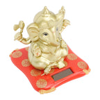 Car Solar Bobble Head Toy Exquisite Environmentally Friendly Elephant Swinging Dancing Toy Gold