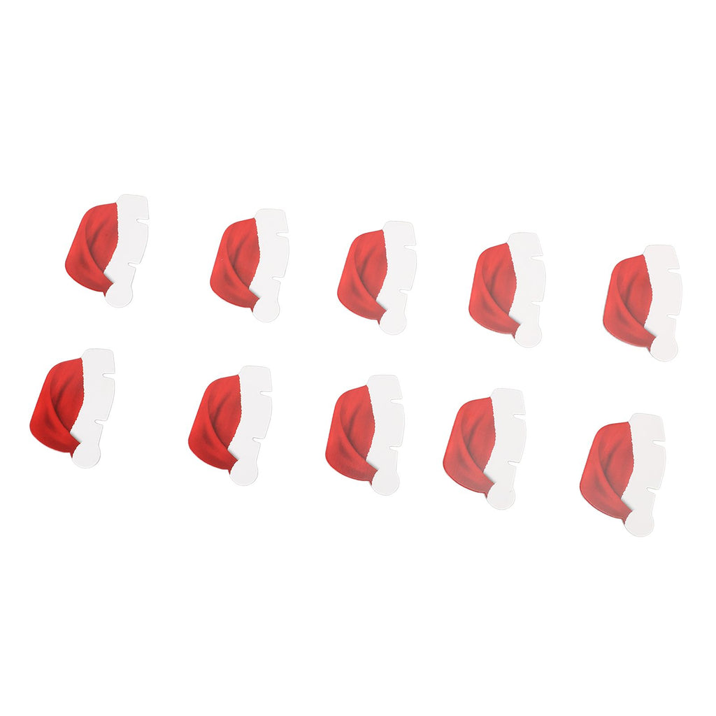 240 PCS Christmas Glass Cup Card Easy To Use Cute Pattern Xmas Party Wine Glass Decoration Card for Christmas