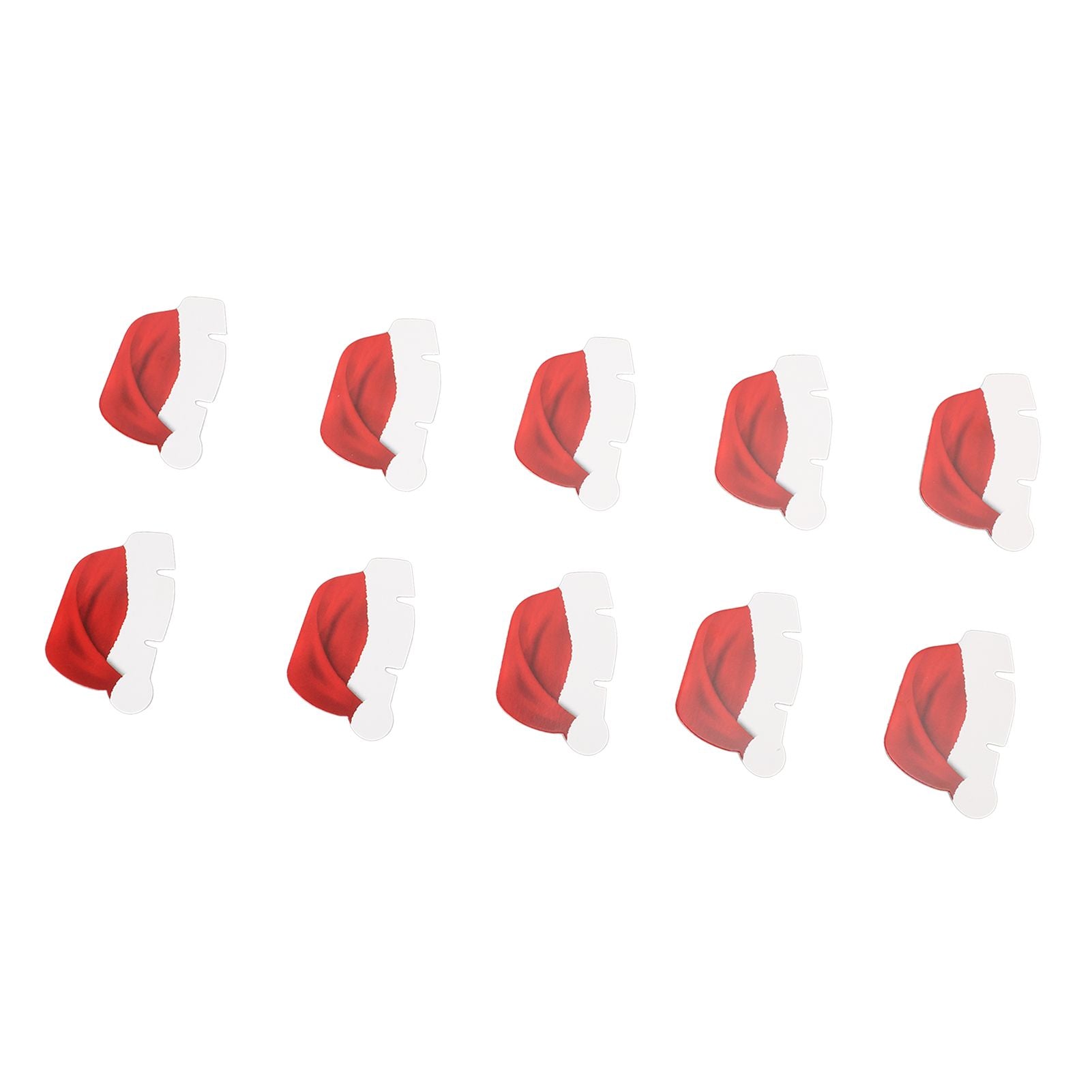 240 PCS Christmas Glass Cup Card Easy To Use Cute Pattern Xmas Party Wine Glass Decoration Card for Christmas