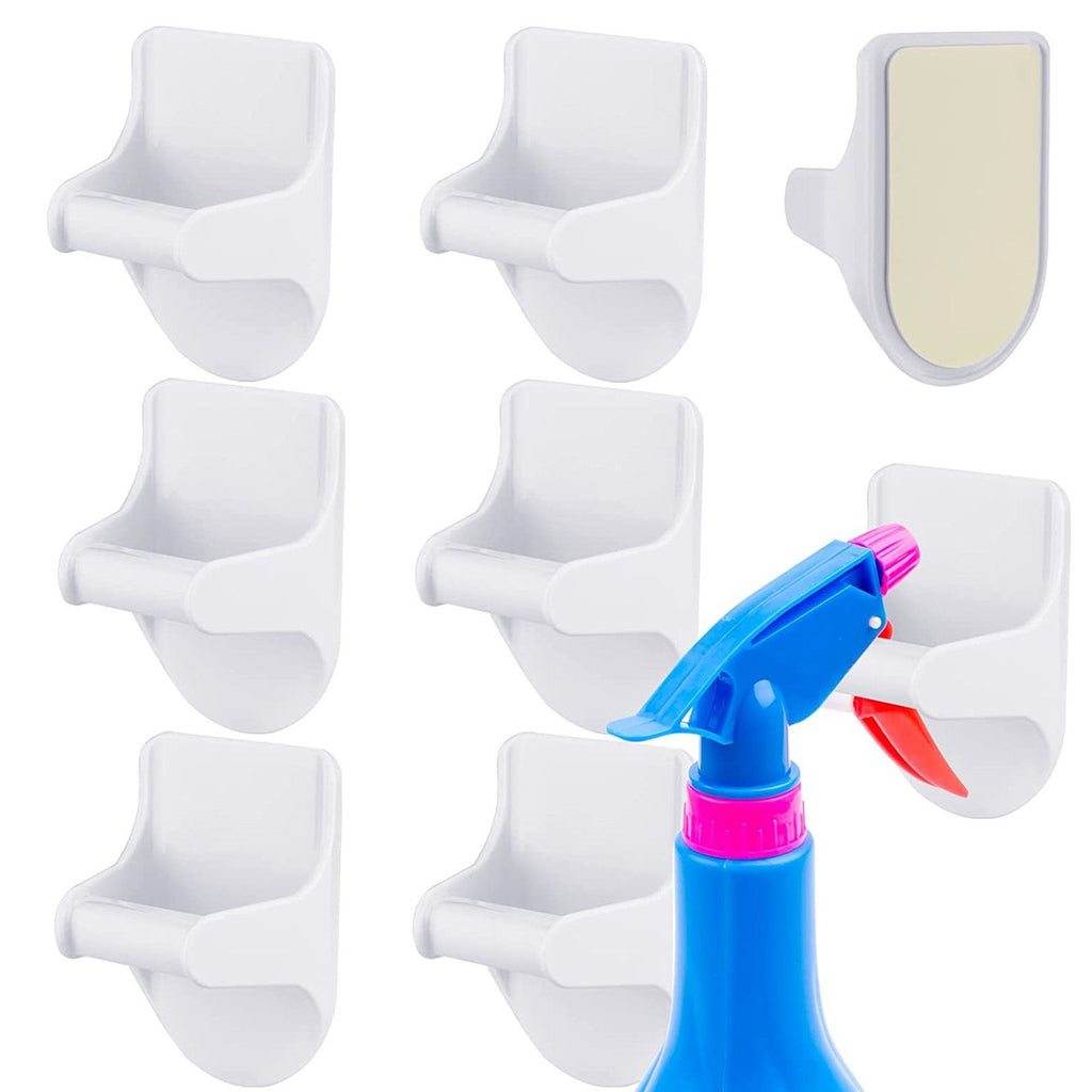 8 PCS Spray Bottle Holder ABS Save Space Strong Adhesive Spray Bottle Hanger for Home Cabinets