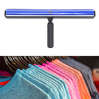 High Adhesion Blue Silicone Dust Roller Manual Dust Removal Roller Anti Static Cleaner Tool with Black Plastic Handle 16in