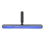 Static Roller Dust Removal Roller Super Sticky Blue Silicone Soft Static Action Cleaner Roller with Black Handle 16in