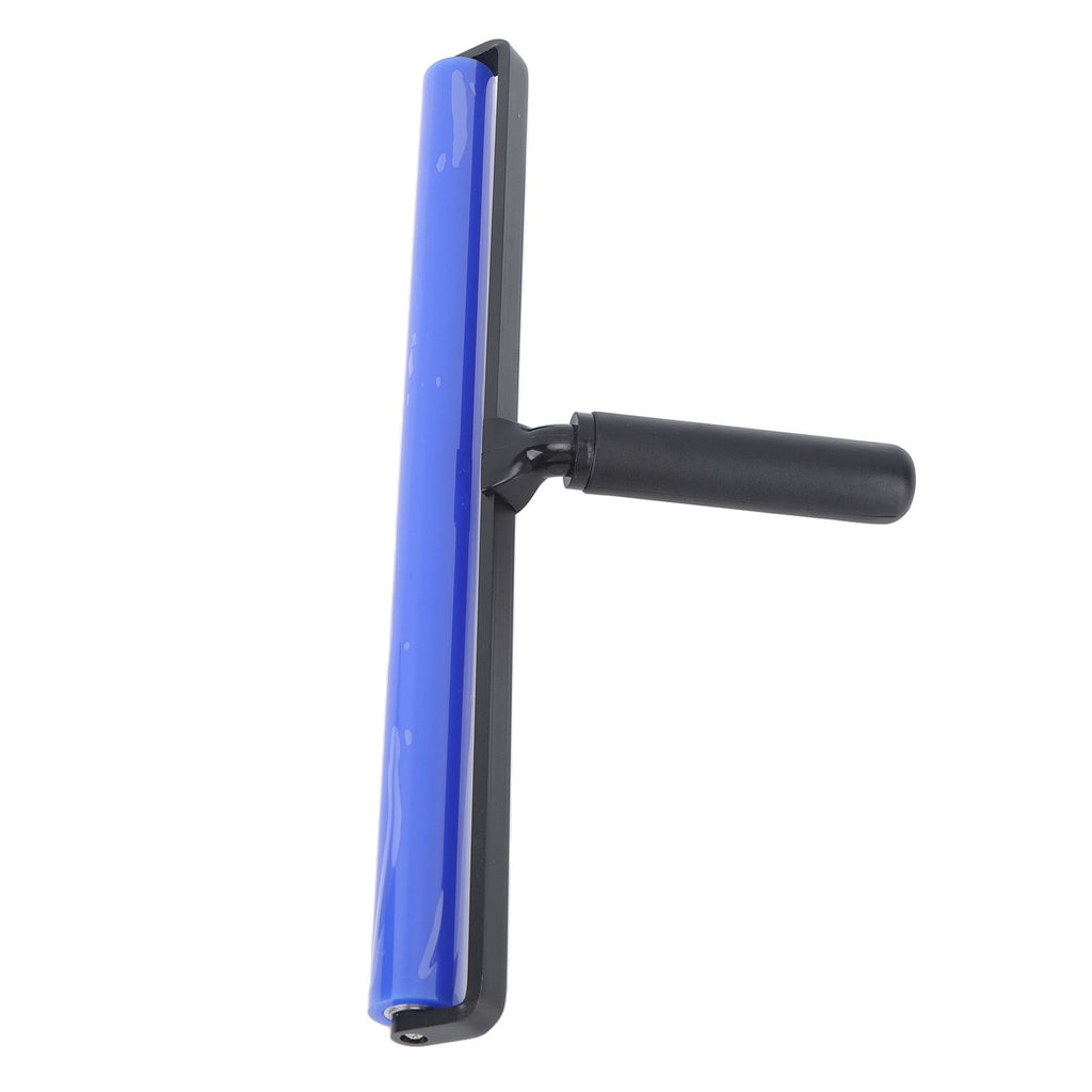 Static Roller Dust Removal Roller Super Sticky Blue Silicone Soft Static Action Cleaner Roller with Black Handle 16in