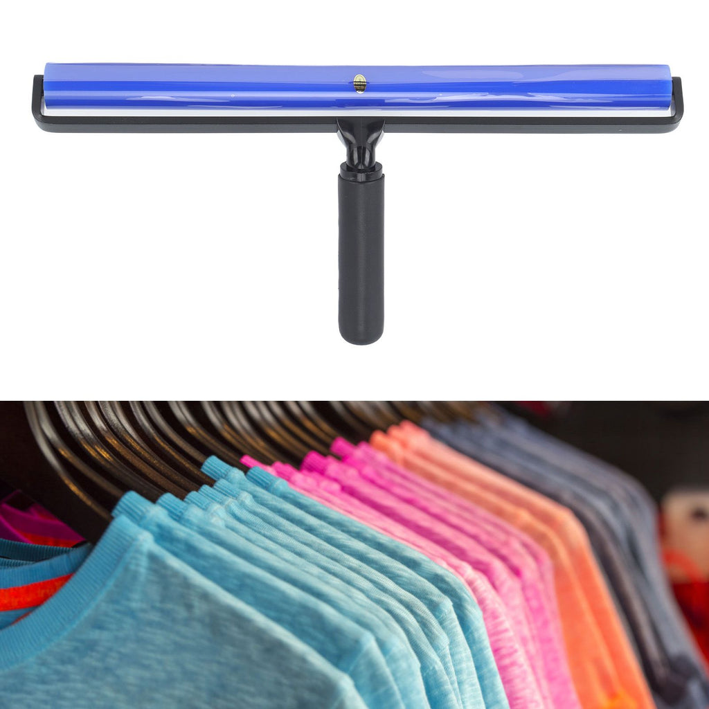 Static Roller Dust Removal Roller Super Sticky Blue Silicone Soft Static Action Cleaner Roller with Black Handle 16in