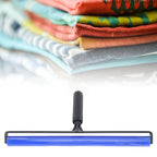 Static Roller Dust Removal Roller Super Sticky Blue Silicone Soft Static Action Cleaner Roller with Black Handle 18in