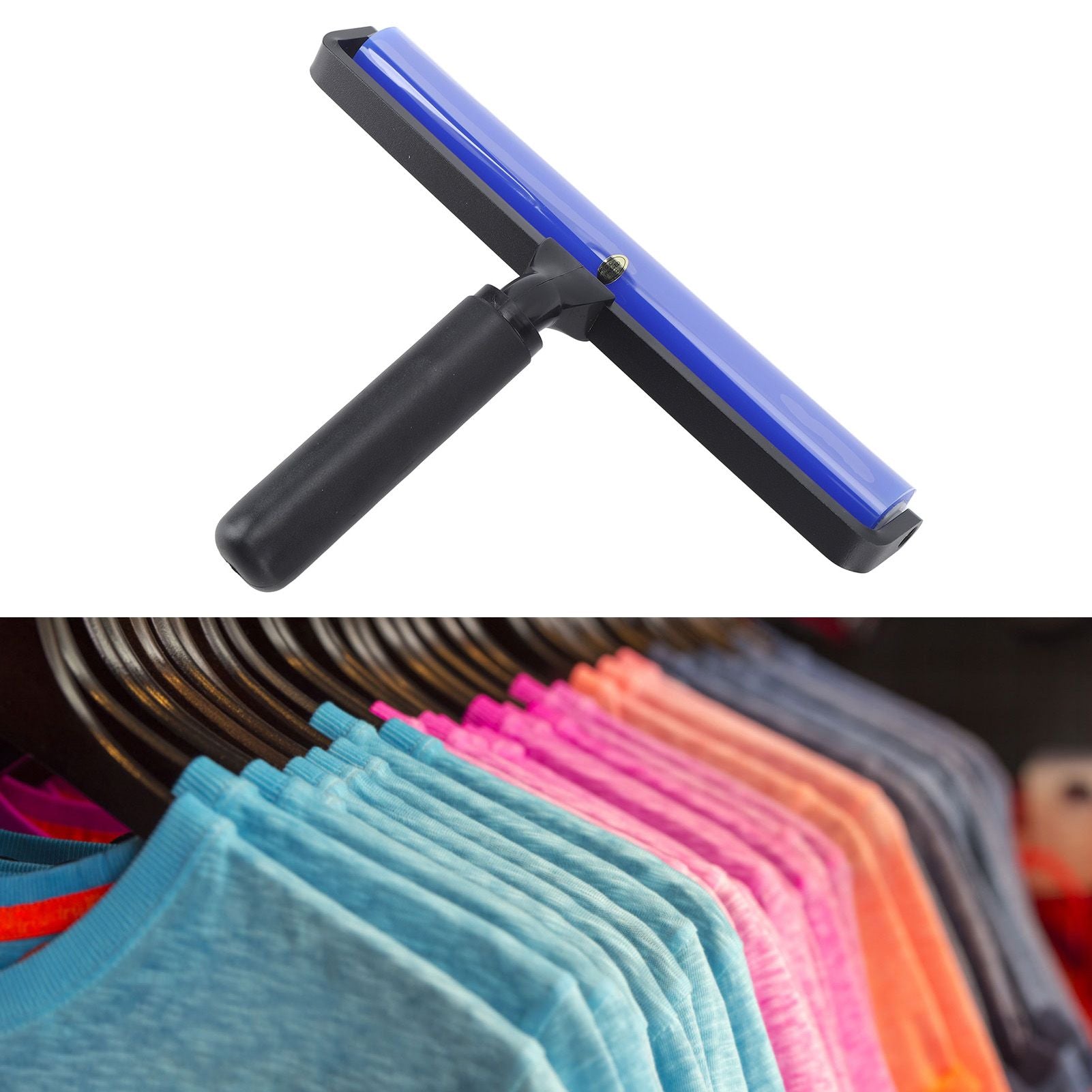 Screen Film Roller High Resilience Tough Blue Static Cleaner Roller for Clean Workshop Circuit Board 4 Inches