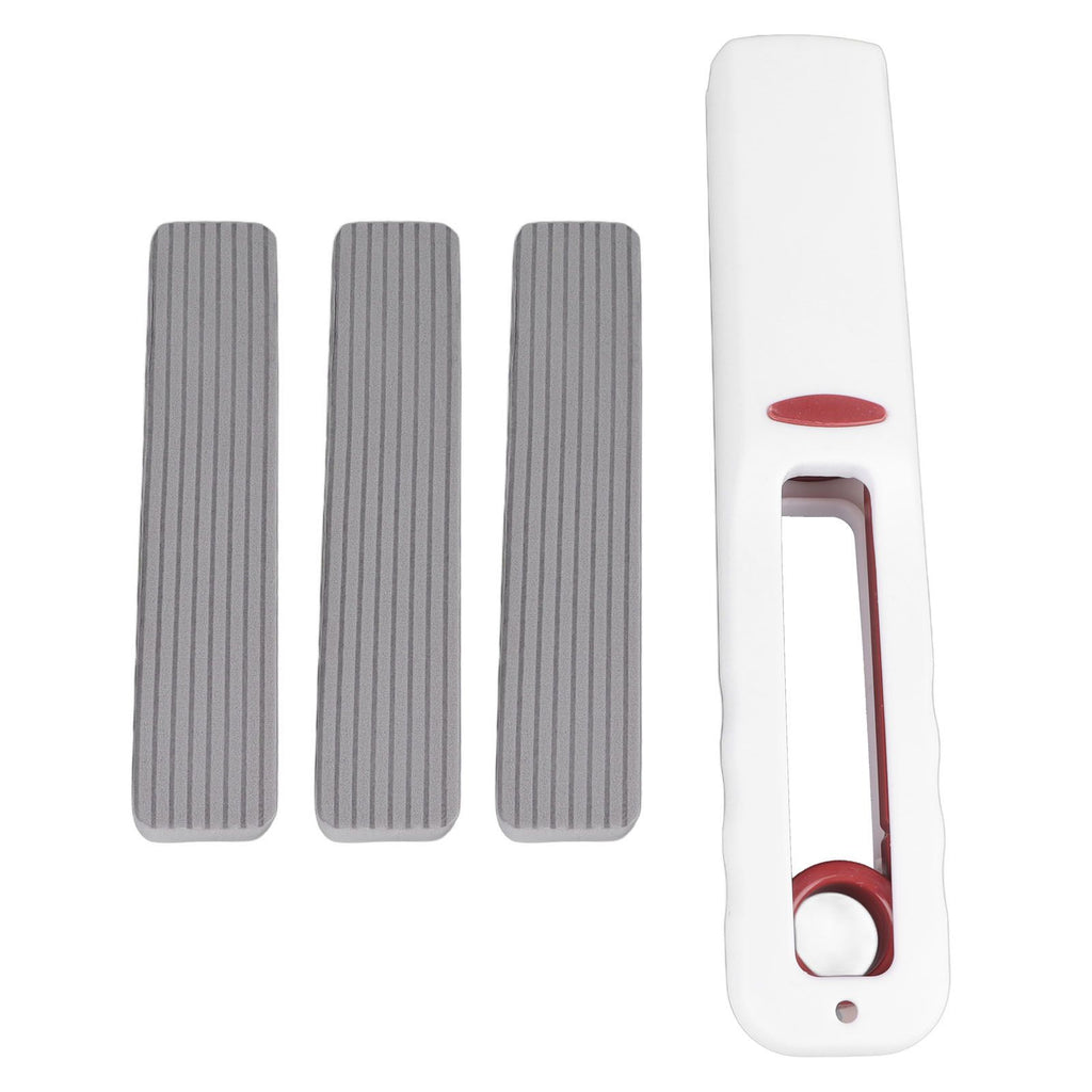 Portable Self Squeeze Mini Mop Wet and Dry Use Lazy Strong Absorbent Mop for Bathroom Kitchens One Pole (3 Mop Heads)