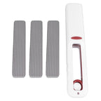 Portable Self Squeeze Mini Mop Wet and Dry Use Lazy Strong Absorbent Mop for Bathroom Kitchens One Pole (3 Mop Heads)