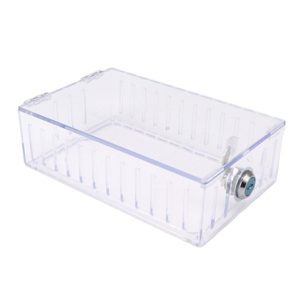 Thermostat Lock Box Large Universal Home Locking Thermostat Guard Clear Cover with Key for Thermostat On Wall