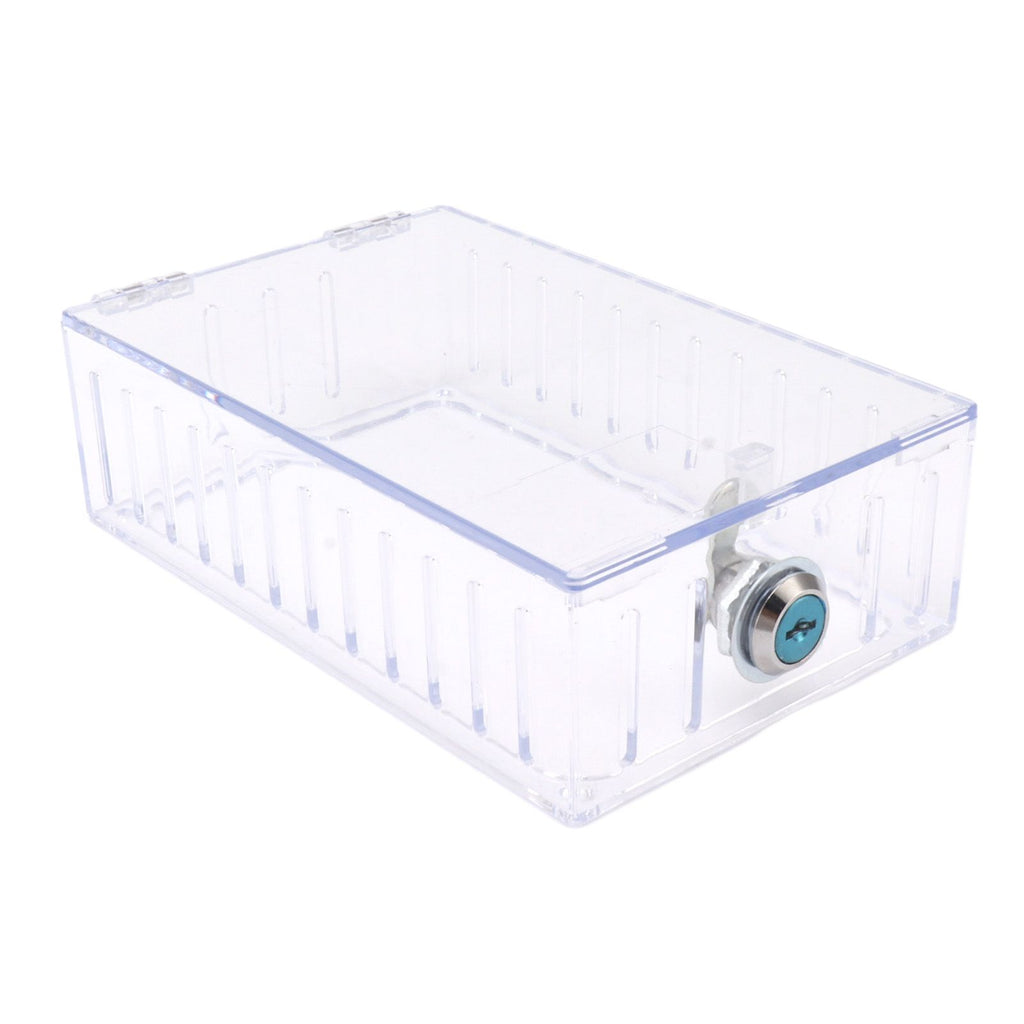 Thermostat Lock Box Large Universal Home Locking Thermostat Guard Clear Cover with Key for Thermostat On Wall