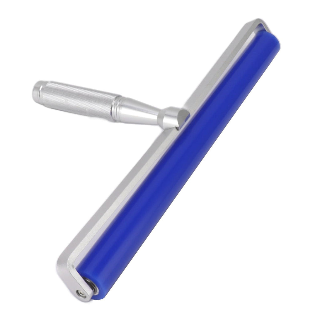 Dust Removal Roller Silicone Soft Aluminum Alloy Handle Iron Bearing Anti Static Roller for Film Dust Fibers Powder 12in / 30.48cm