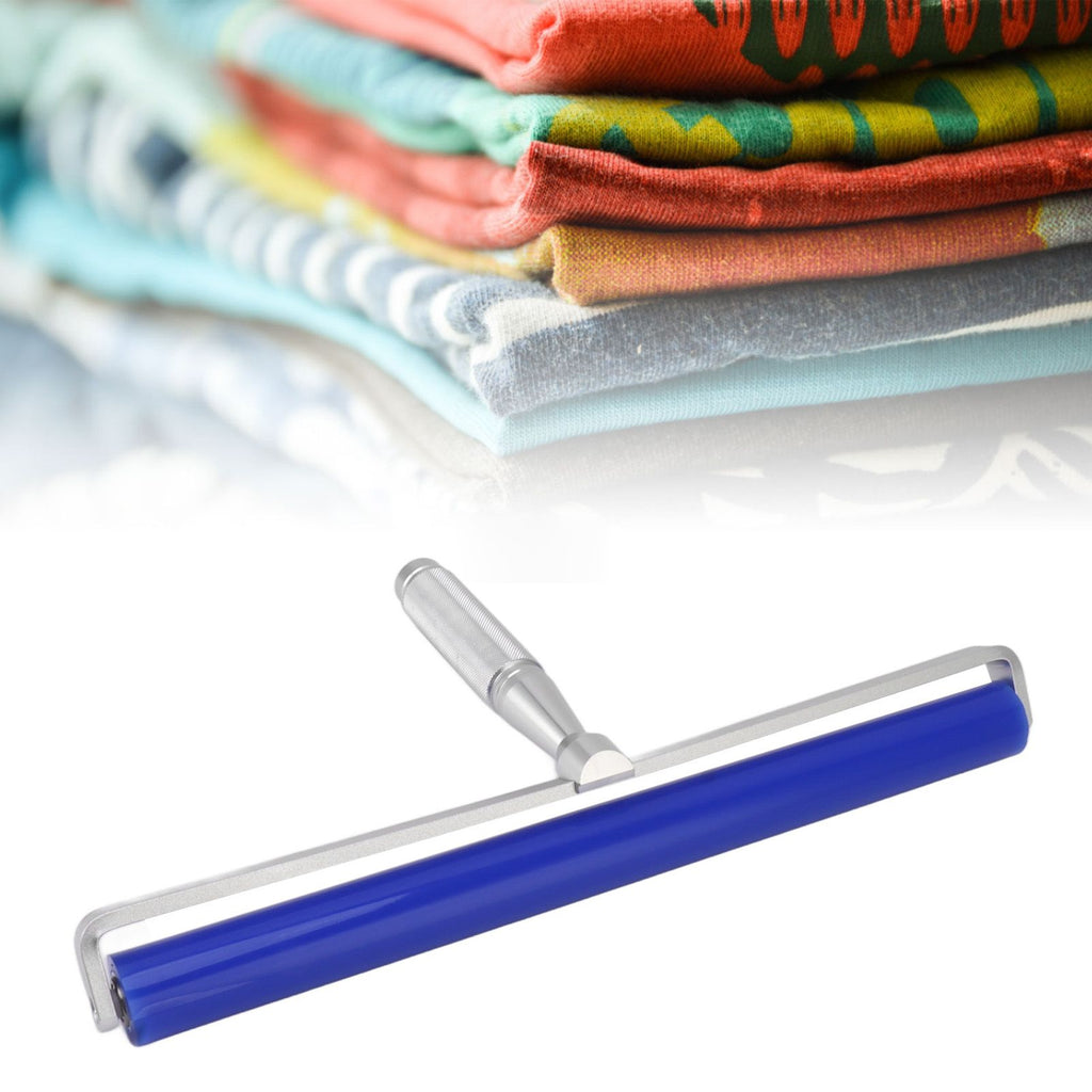 Dust Removal Roller Silicone Soft Aluminum Alloy Handle Iron Bearing Anti Static Roller for Film Dust Fibers Powder 12in / 30.48cm