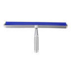 Silicone Manual Roller Cleaner Tool Laminated Static Lint Remover with Metal Handle Blue 12in